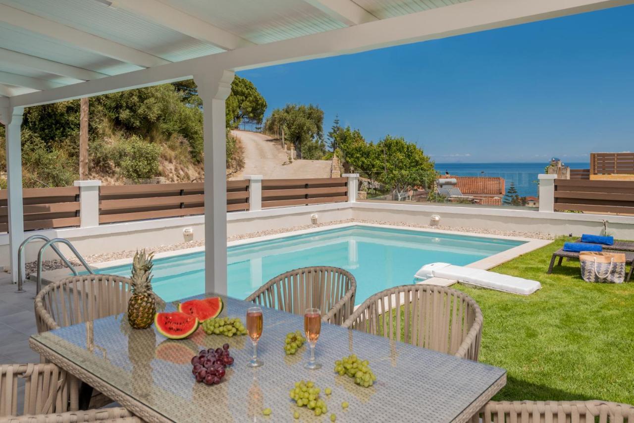 Astarte Villas - Villa Siesta With Private Pool Argassi Buitenkant foto