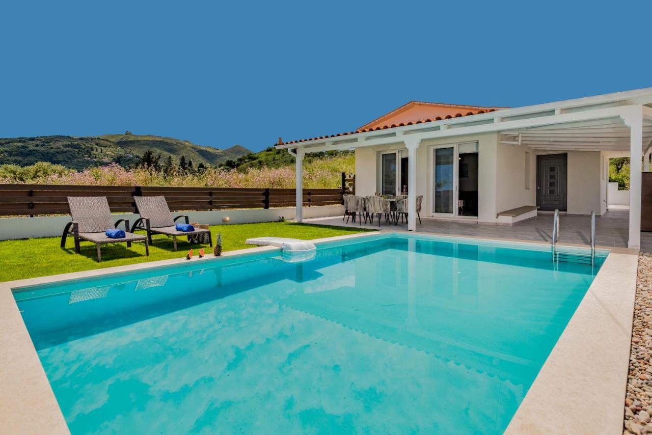 Astarte Villas - Villa Siesta With Private Pool Argassi Buitenkant foto