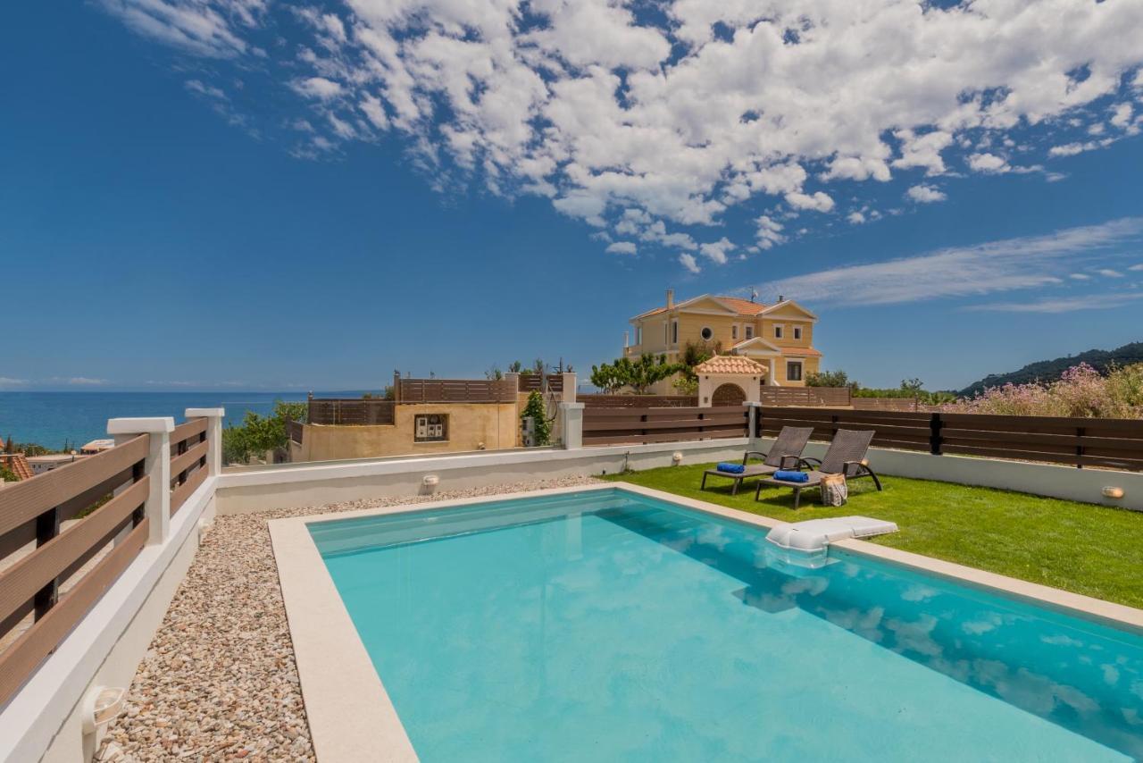 Astarte Villas - Villa Siesta With Private Pool Argassi Buitenkant foto